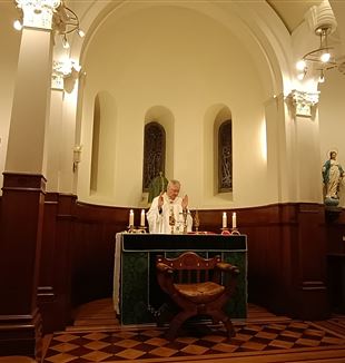 Archbishop Leo Cushley during Mass (Photo: Achille Fonzone)