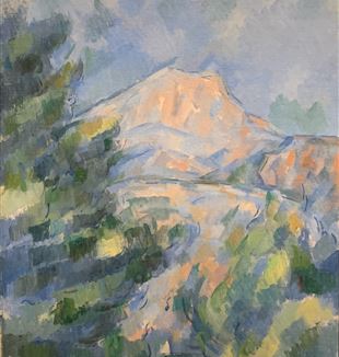 Paul Cézanne, "Mont Sainte-Victoire", between 1904 and 1906, oil on canvas. Detroit Institute of Arts