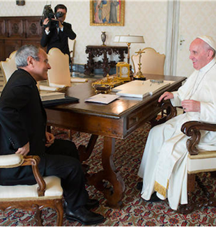 Fr. Julián Carrón and Pope Francis