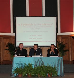 Presentation of 'Is it possible to live this way?' Vol.2, with Fr. Carrón, Bishop Mark O'Toole, and Marco Sinisi, London, July 2009